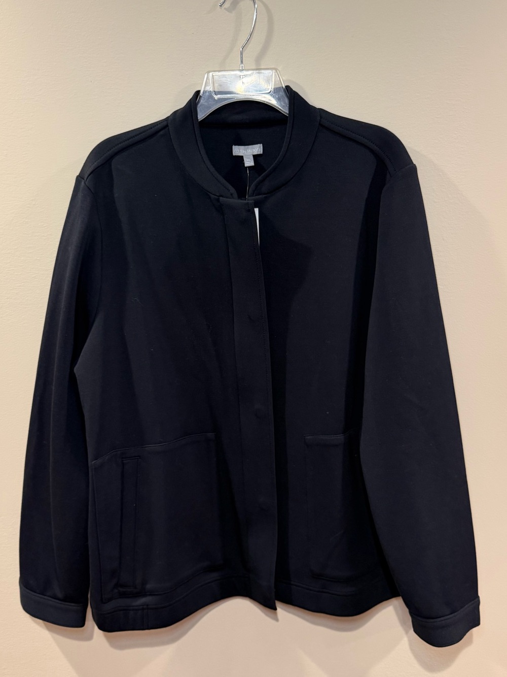 Talbots Black Zip/Button Jacket